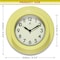 Infinity Instruments Retro Escape 9.75 in. Wall Clock - Yellow 20305AURA-4543 - alternate 3